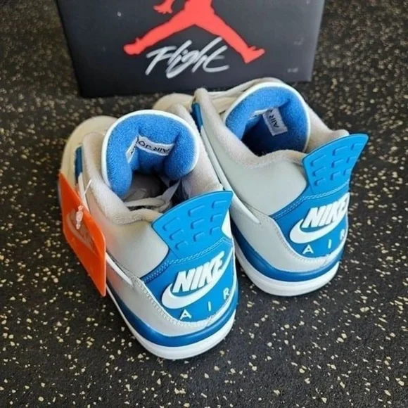 Air Jordan 4 Retro Military Industrial Blue FV5029-141 Men's - Picture 5 of 8